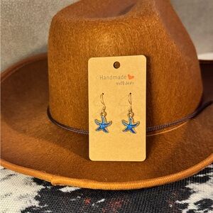 Kailani (Blue Starfish Earrings)